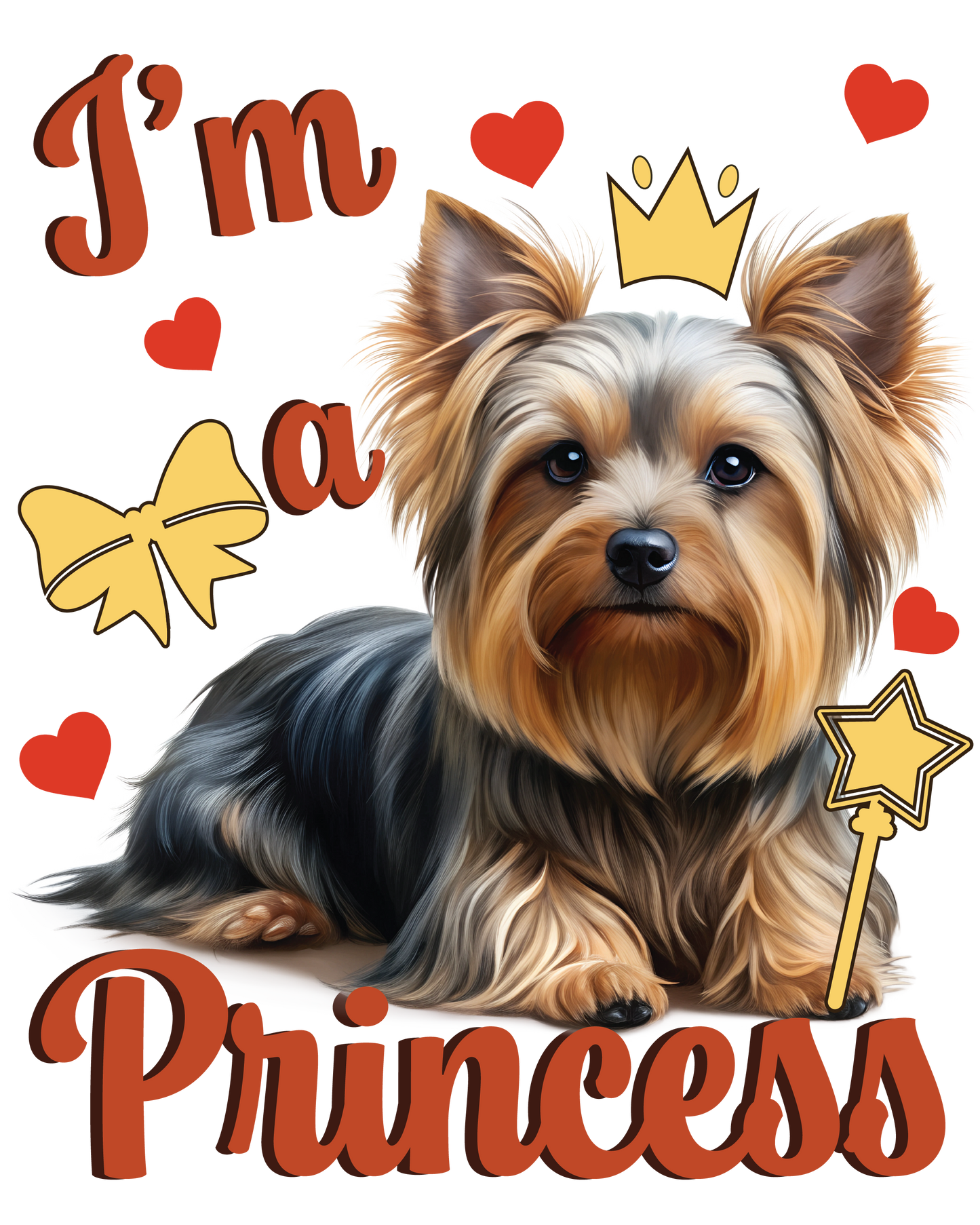 I am a princess with dog picture