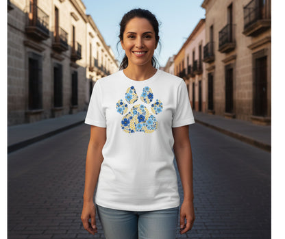 Blue and Yellow Flower Paw