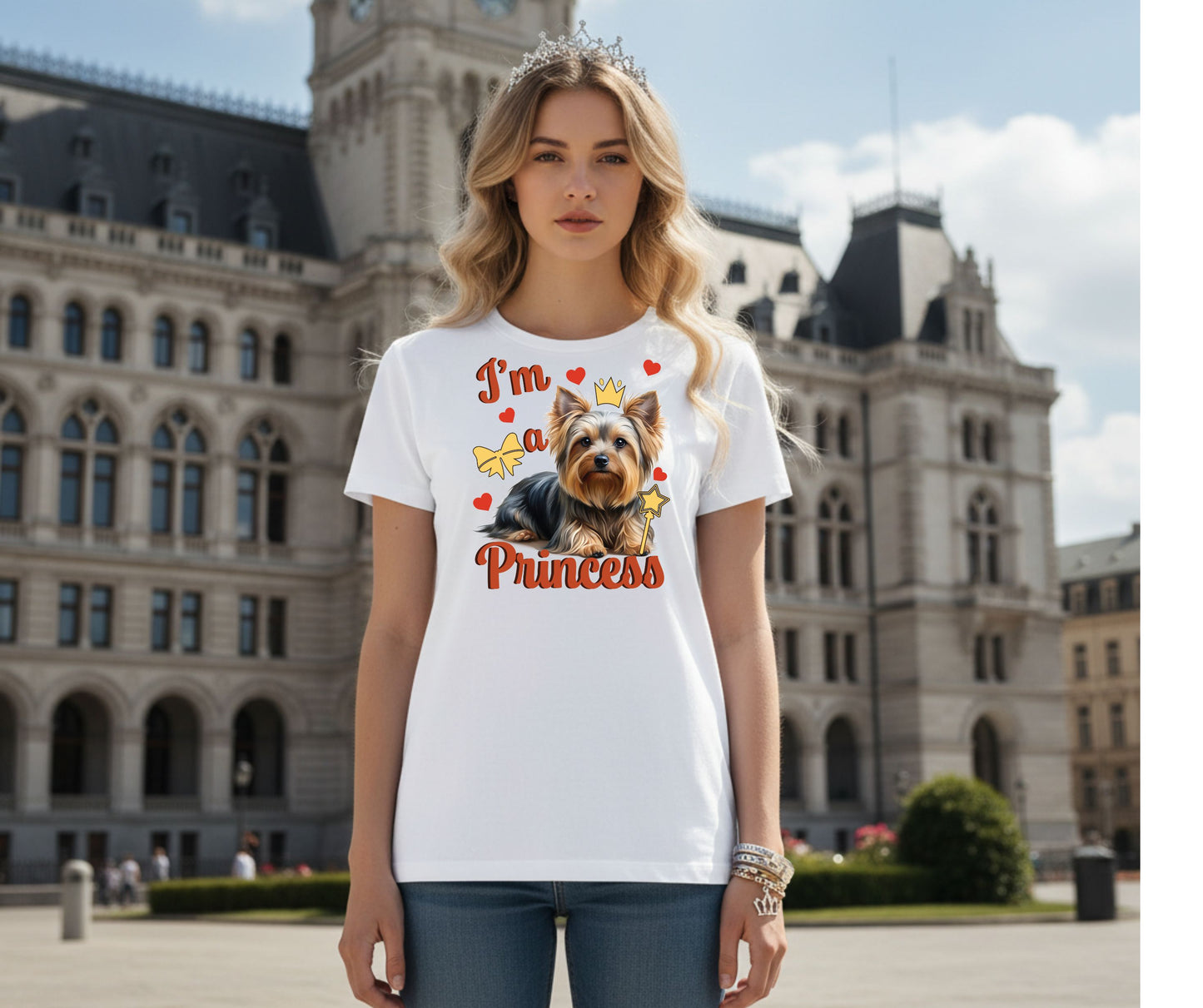 I am a princess with dog picture