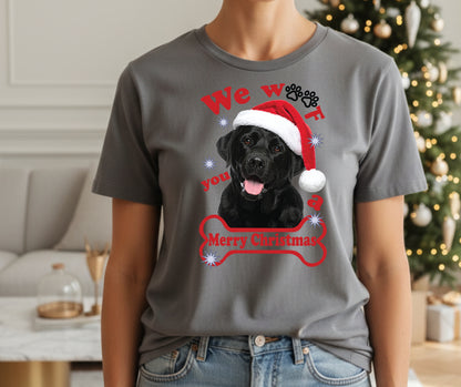 Black Labrador Christmas t-shirt