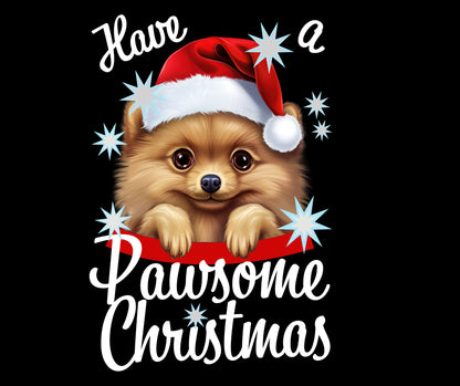 Pawsome Christmas unisex hoodie