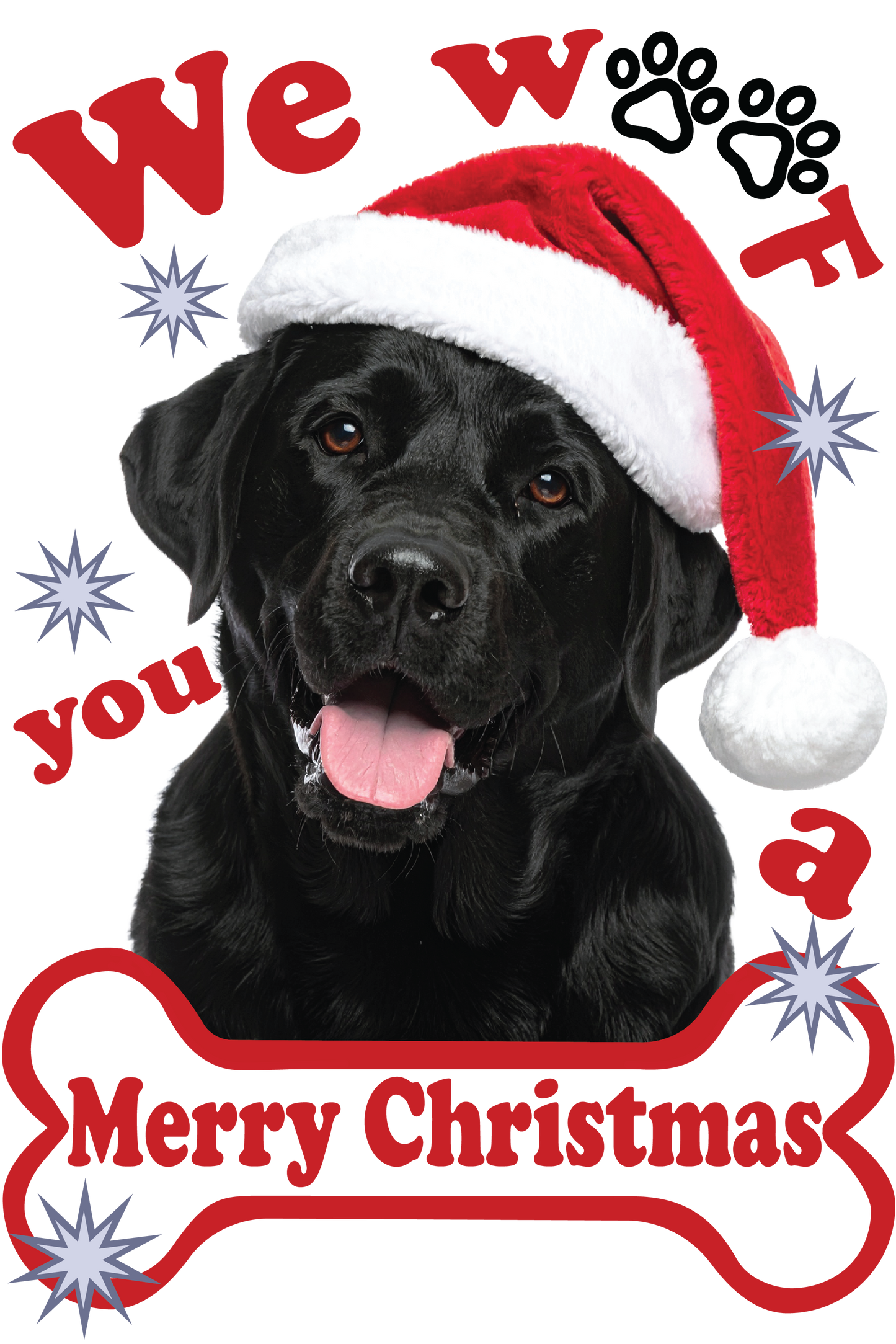 Black Labrador Christmas t-shirt