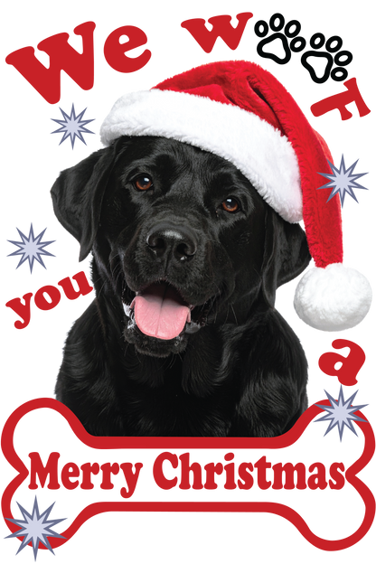 Black Labrador Christmas t-shirt