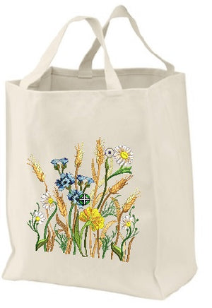 Big shopper with summer flowers