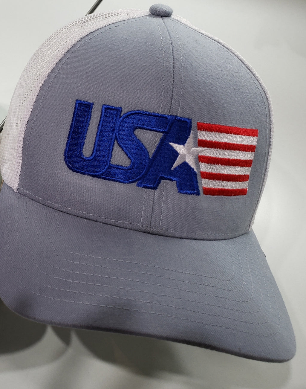 USA  cap in blue color with flag