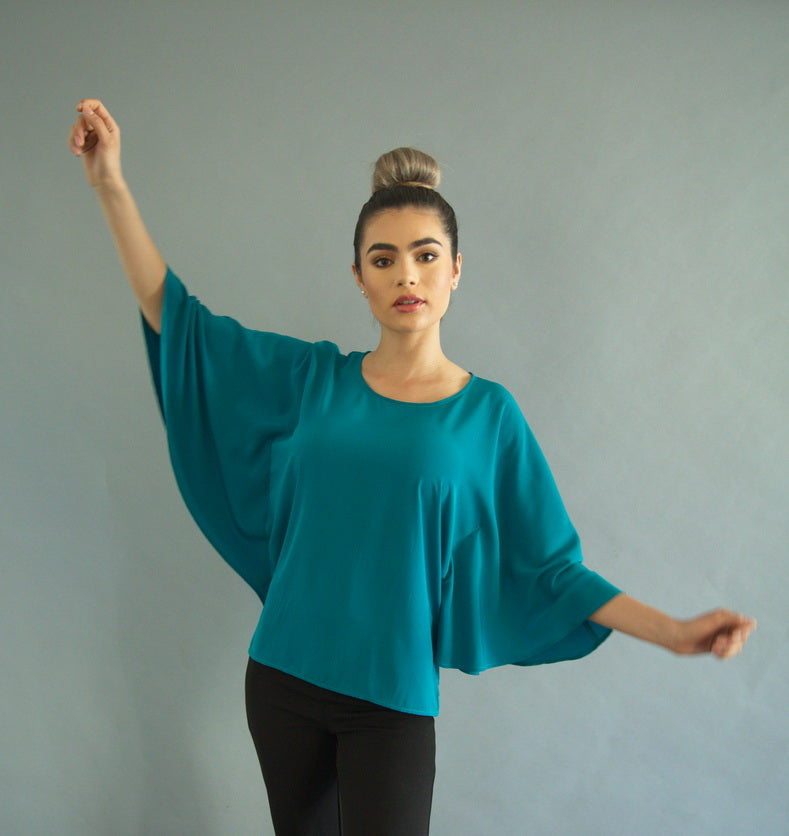 EMERALD BUTTERFLY BLOUSE