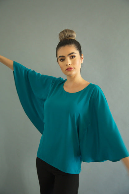 EMERALD BUTTERFLY BLOUSE