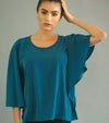 TURQUOISE BUTTERFLY BLOUSE