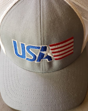 USA with flag cap
